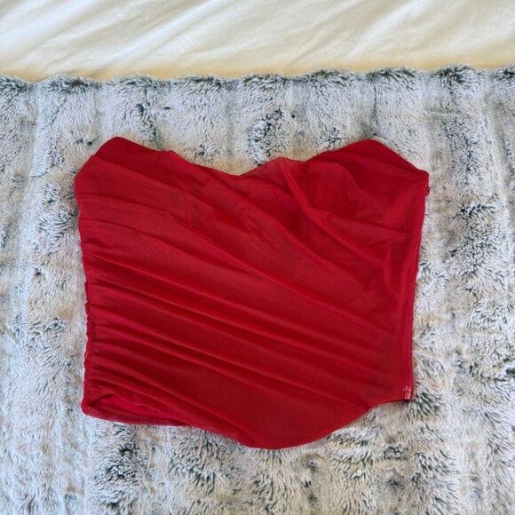 House Of Cb Red Corset - Picture 1 of 3